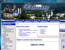 Tablet Screenshot of obec-kamenany.sk